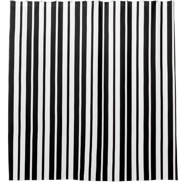 White Black Vertical Stripes Pattern Design (Front)