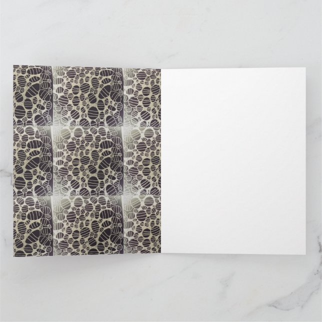 white black yaei patterns will change your life  card (Inside)