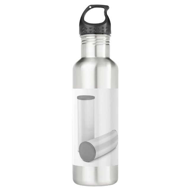 White blank tin cans 710 ml water bottle (Front)