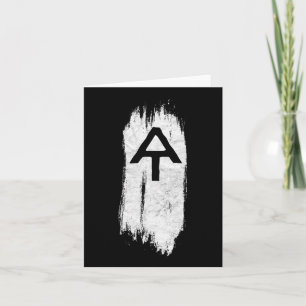 White Blaze Appalachian Trail At Hiking Graphic Card