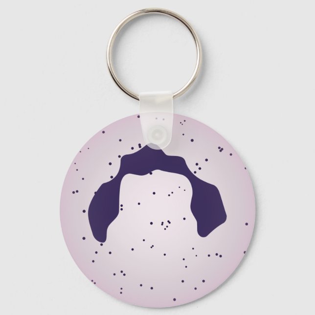 White Blood Cell Keychain (Front)