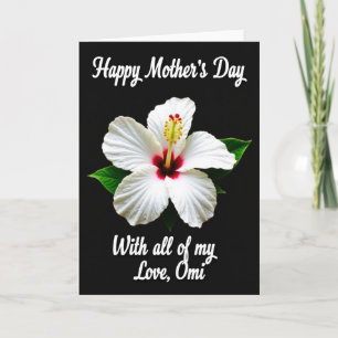 White Bloom Mothers Loving Day Card