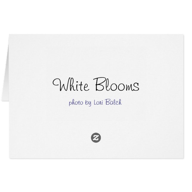 White Blooms (Back Horizontal)
