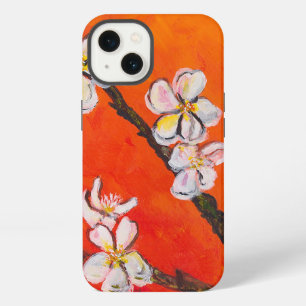 White blossoming branch in spring  iPhone 13 case