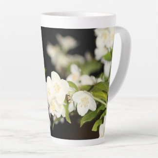 White Blossoms Blooming  Latte Mug