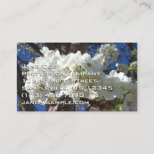 White Blossoms iI Business Card