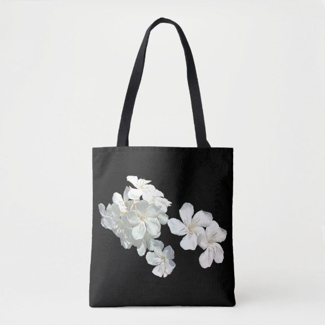 White Blossoms Tote Bag (Front)