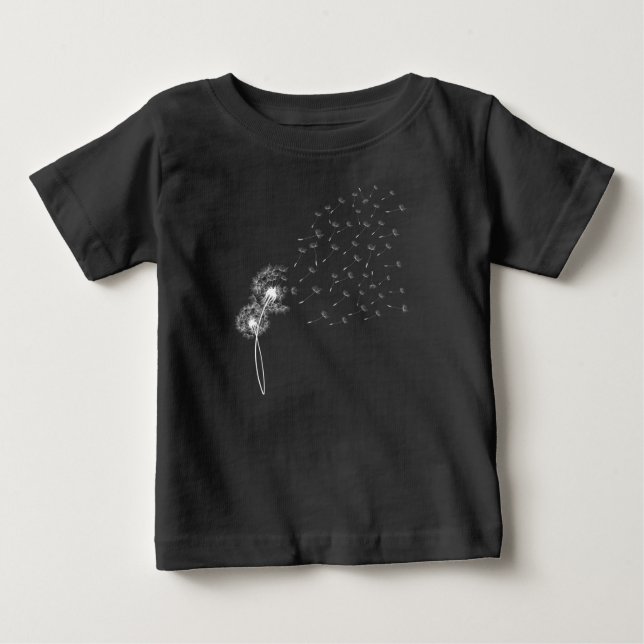 White Blowing Dandelion T-Shirt (Front)