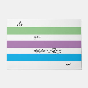 white blue and mat green pattern personalized