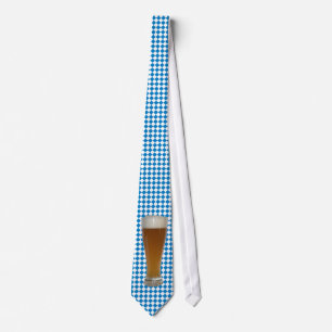white blue Bavaria Weizenbier Tie