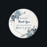 White Blue Floral Frame Thank You Wedding Favours Magnet<br><div class="desc">White Blue Floral Frame Thank You Wedding Favours
Personalized Wedding Favours Magnet For Guests as a Thank You for coming at wedding party
this design is easily customized and personalized by adding or changing the text</div>