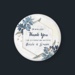 White Blue Floral Frame Thank You Wedding Favours Magnet<br><div class="desc">White Blue Floral Frame Thank You Wedding Favours
Personalized Wedding Favours Magnet For Guests as a Thank You for coming at wedding party
this design is easily customized and personalized by adding or changing the text</div>