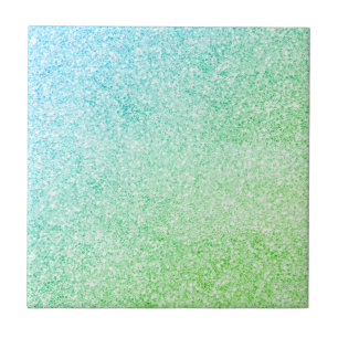 White, Blue Green Granite Stone - Unique Tile