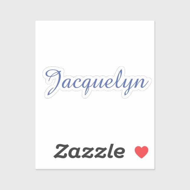 White Blue Plain Elegant Modern Calligraphy Name (Sheet)