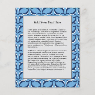 White Blue Whales Yin Yang Sea Animal Ocean Marine Flyer