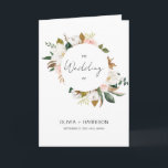 White & Blush Pink Magnolia Floral Wedding Folded Program<br><div class="desc">White & Blush Pink Magnolia Floral Wedding Folded Program Invitation is a great way to show off your personal style and invite your guests to your special event. The template is easy to edit and customize, so you can create the perfect invitation for your needs. Please click the "Customize it"...</div>