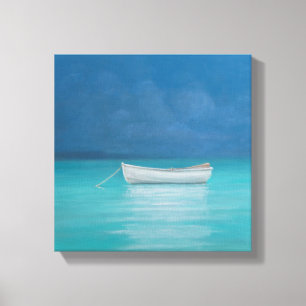 White boat Kilifi 2012 Canvas Print
