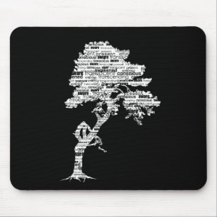 White Bodhi Tree Mousepad