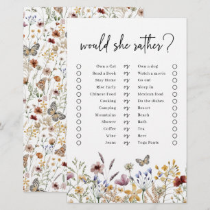 White Boho Would She Rather Game