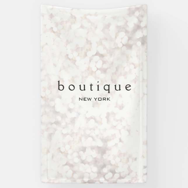 White Bokeh Banner (Vertical)