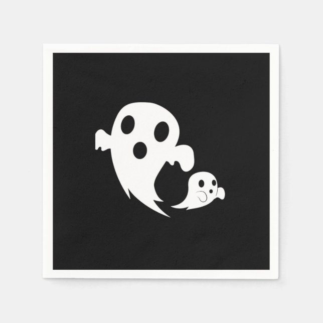 White Boo  Napkin (Front)