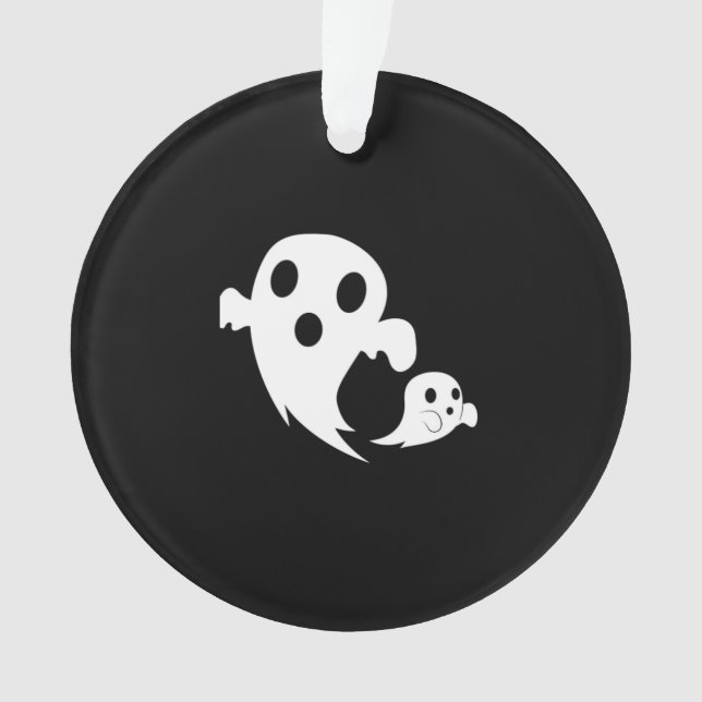White Boo  Ornament (Front)