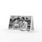 White border modern band photo thank you note