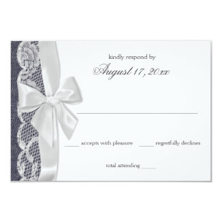 denim lace wedding rsvp card denim lace wedding rsvp card
