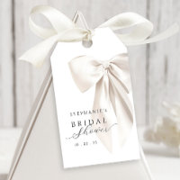 White Bow Bridal Shower