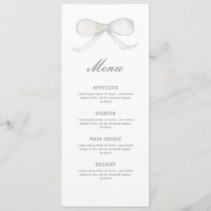 White Bow Classic Menu