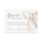 White Bow Guess How Many Game Card