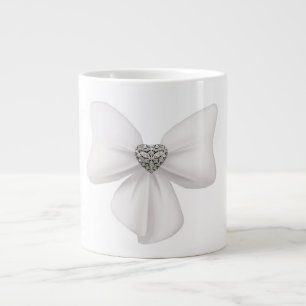 White Bow Jumbo Mug