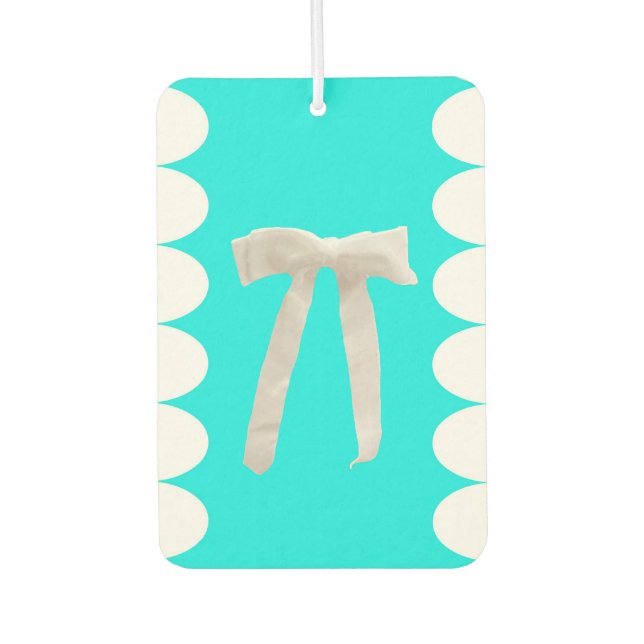 White Bow Luxury Air Freshener (Front)