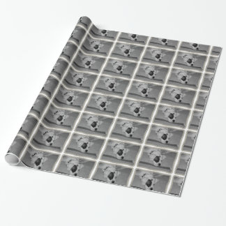 White Boxer dog  gift wrapping paper