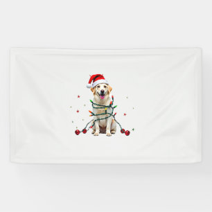 White Boxer Dog Ugly Christmas Sweater Funny Xmas  Banner