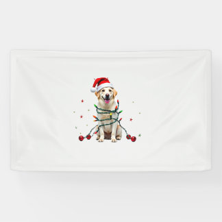 White Boxer Dog Ugly Christmas Sweater Funny Xmas  Banner