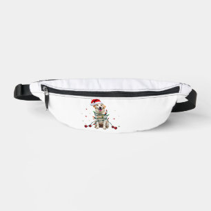 White Boxer Dog Ugly Christmas Sweater Funny Xmas Fanny Pack