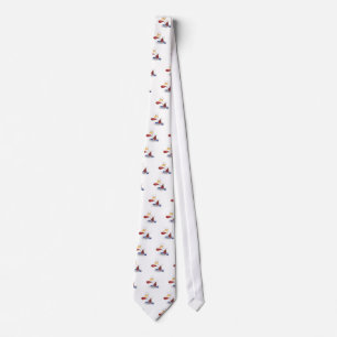 White Boxing Duck Tie