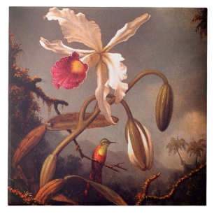 White Brazilian Orchid Tile