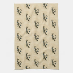 White Breasted Nuthatch Audubon's Birds of America Kitchen Towel