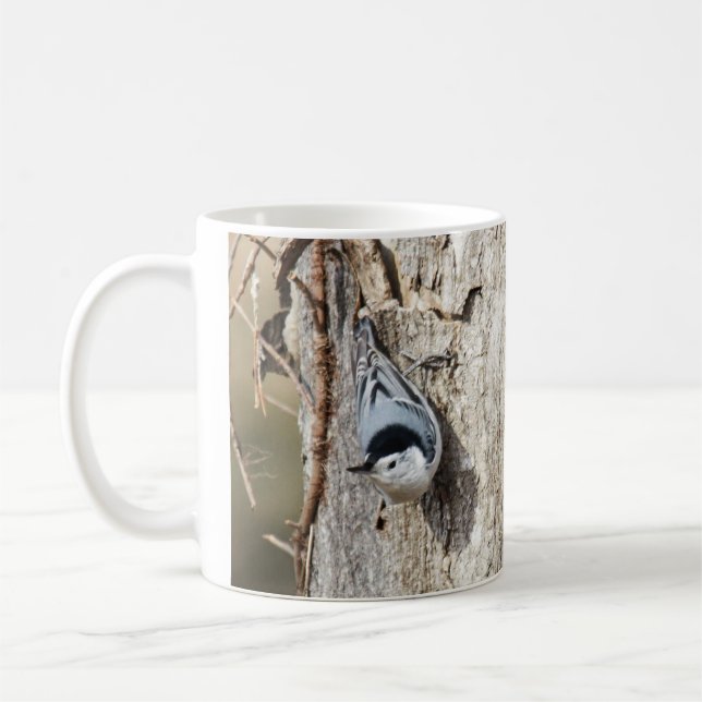 White-breasted Nuthatch Coffee Mug (Left)
