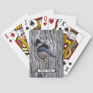 White Brested Nuthatch Playing Cards