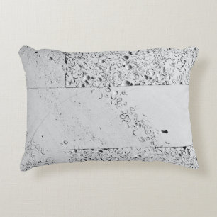 White brick wall accent pillow
