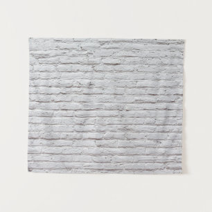 White Brick Wall Background Tapestry