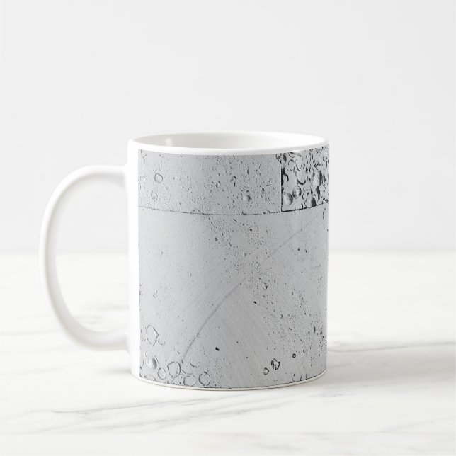 White brick wall coffee mug (Left)