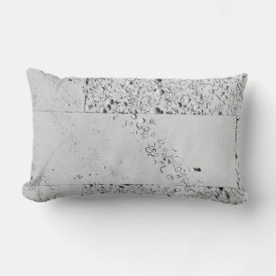 White brick wall lumbar pillow