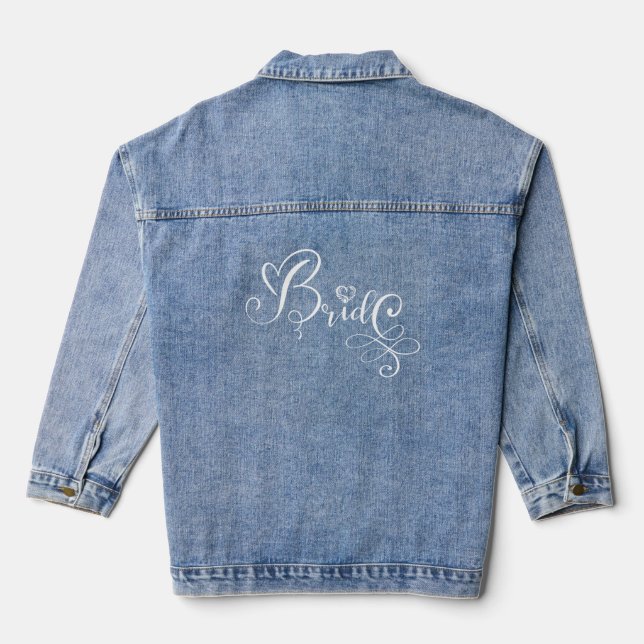 White Bride  Denim Jacket (Back)