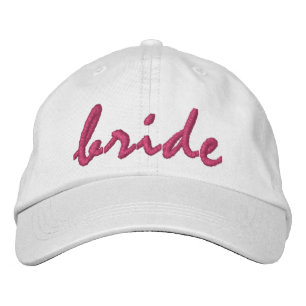 White Bride Embroidered Hat