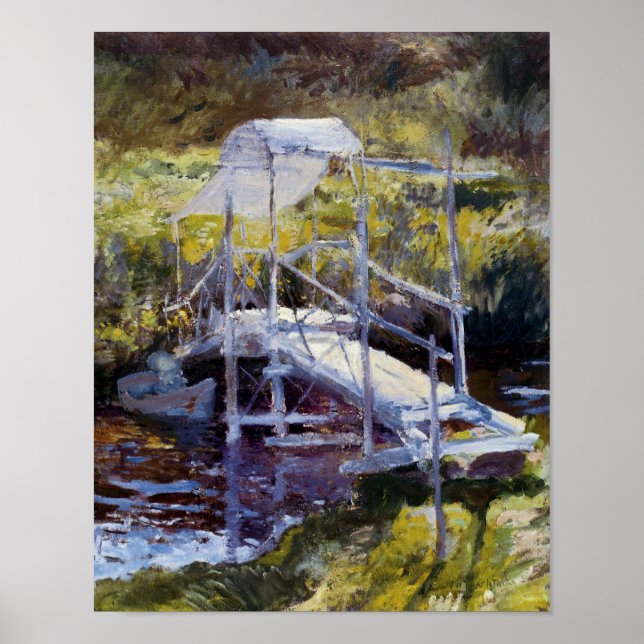 White Bridge by John Twachtman Poster (Front)