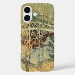 White Bridge by Twachtman, Vintage Impressionism iPhone 16 Case